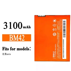 New genuine cell phone battery BM42 for Xiaomi Redmi Note