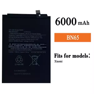 New genuine cell phone battery BN65 for Xiaomi