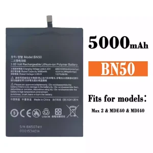 New genuine cell phone battery BN50 for Xiaomi Max 2