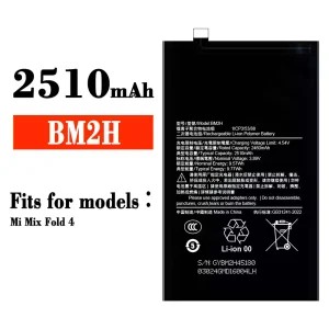 New genuine cell phone battery BM2H for Xiaomi Mi Mix Fold 4