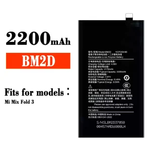 New genuine cell phone battery BM2D for Xiaomi Mi Mix Fold 3