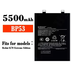 New genuine cell phone battery BP53 for Xiaomi Redmi K70 Extreme Edition