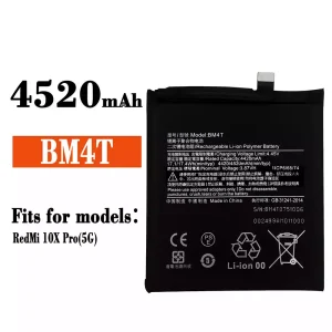 New genuine cell phone battery BM4T for Xiaomi Redmi 10X Pro