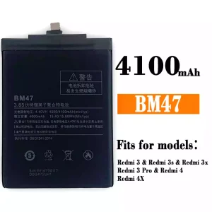 New genuine cell phone battery BM47 for Xiaomi Redmi 3 / Redmi 3s / Redmi 3x / Redmi 3 Pro / Redmi 4 / Redmi 4X