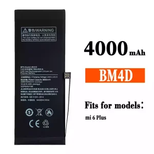 New genuine cell phone battery BM4D for Xiaomi Mi 6 plus