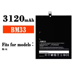 New genuine cell phone battery BM33 for Xiaomi Mi 4i