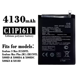 New genuine cell phone battery C11P1611 for Asus Zenfone 3 Max / Zenfone Max Plus(M1)