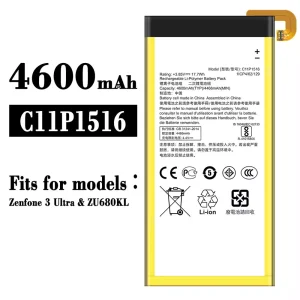 New genuine cell phone battery C11P1516 for Asus Zenfone 3 ultra