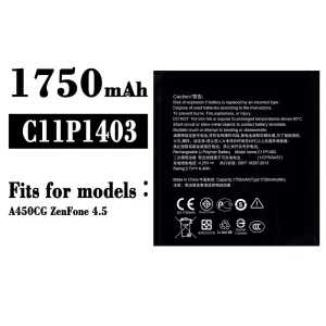 New genuine cell phone battery C11P1403 for Asus ZenFone 4.5