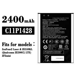 New genuine cell phone battery C11P1428 for Asus ZenFone 2 ZE500KL