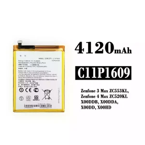 New genuine cell phone battery C11P1609 for Asus Zenfone 3 Max ZC553KL / Zenfone 4 Max ZC520KL
