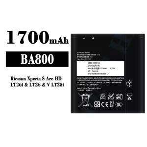 New genuine cell phone battery BA800 for Sony Ricsson Xperia S Arc HD / LT26i / V LT25i / LT26