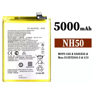 New genuine cell phone battery NH50 for Motorola MOTO G22 / E32S / E32 / E13 / G13 / K15+