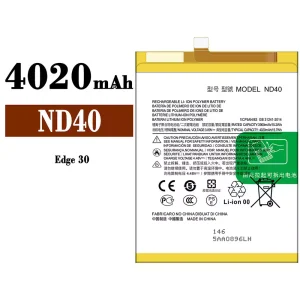 New genuine cell phone battery ND40 for Motorola Edge 30