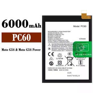 New genuine cell phone battery PC60 for Motorola Moto G54 / Moto G54 Power / Moto G24 Power