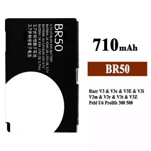 New genuine cell phone battery BR50 for Motorola Razr V3 / V3c / V3E / V3i / V3m / V3r / V3t / V3Z / Pebl U6 Prolife 300 500