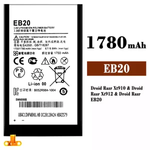 New genuine cell phone battery EB20 for Motorola Droid Razr Xt910 / Droid Razr Xt912 / Droid Razr EB20