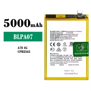New genuine cell phone battery BLPA07 for OPPO A78 4G