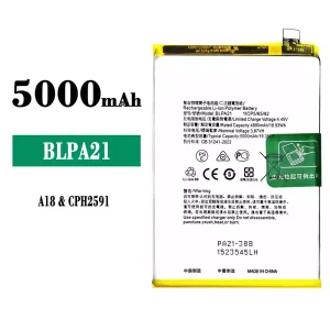New genuine cell phone battery BLPA21 for OPPO A18