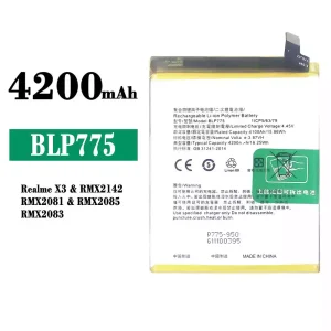 New genuine cell phone battery BLP775 for OPPO Realme X3