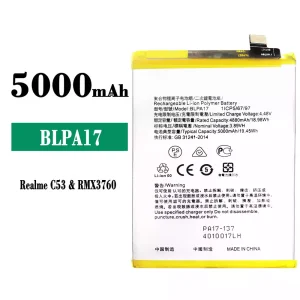 New genuine cell phone battery BLPA17 for OPPO Realme C53 / C67 NFC / C65 4G / C67 4G