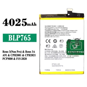 New genuine cell phone battery BLP765 for OPPO Reno 3(Non Pro) / Reno 3A