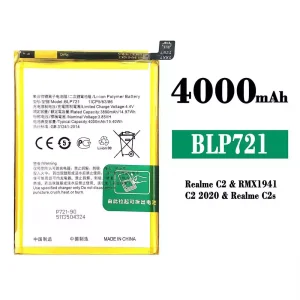 New genuine cell phone battery BLP721 for OPPO Realme C2 / Realme C2s