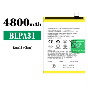 New genuine cell phone battery BLPA31 for OPPO Reno 11
