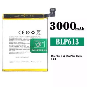 New genuine cell phone battery BLP613 for OnePlus 3