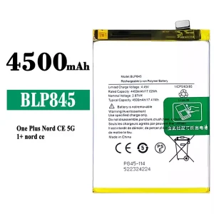 New genuine cell phone battery BLP845 for OnePlus Nord CE