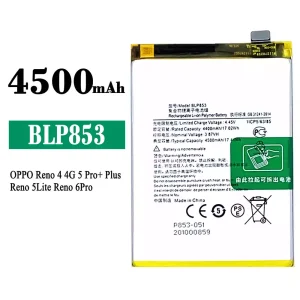 New genuine cell phone battery BLP853 for OPPO Reno 4 / Reno 5 Pro Plus / Reno 5 Lite /Reno 6 Pro