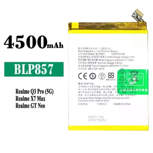 New genuine cell phone battery BLP857 for OPPO Realme Q3 Pro / GT NEO / X7 Max