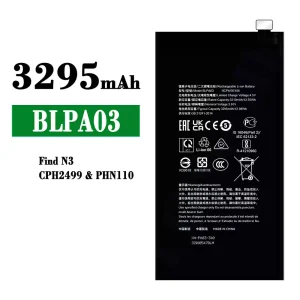New genuine cell phone battery BLPA03 for OPPO Find N3