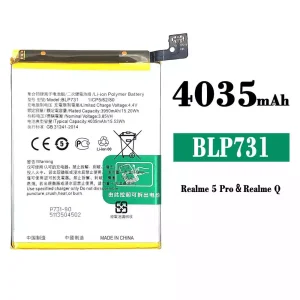 New genuine cell phone battery BLP731 for OPPO Realme 5 Pro /Realme Q