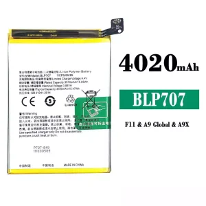 New genuine cell phone battery BLP707 for OPPO A9 /A9X /F11