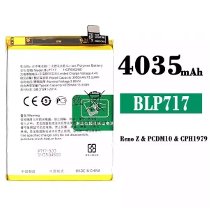 New genuine cell phone battery BLP717 for OPPO Reno Z
