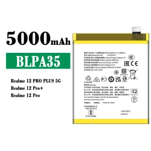 New genuine cell phone battery BLPA35 for OPPO Realme 12 Pro Plus