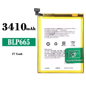 New genuine cell phone battery BLP665 for OPPO F7 Youth