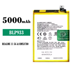 New genuine cell phone battery BLP933 for OPPO Realme 11 / Realme K10