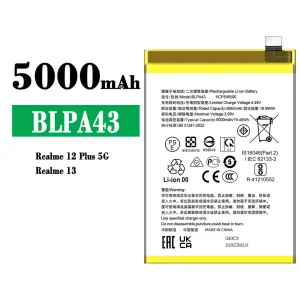 New genuine cell phone battery BLPA43 for OPPO Realme 12 Plus /Realme 13