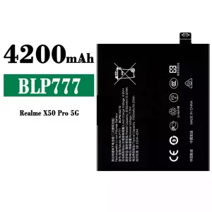 New genuine cell phone battery BLP777 for OPPO Realme X50 Pro
