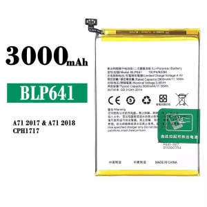 New genuine cell phone battery BLP641 for OPPO A71 2017 2018