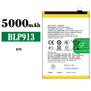 New genuine cell phone battery BLP913 for OPPO K9X