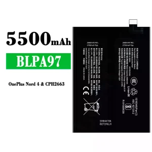 New genuine cell phone battery BLPA97 for OPPO OnePlus Nord 4