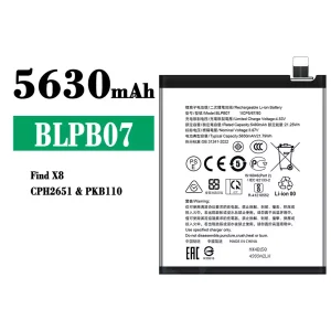 New genuine cell phone battery BLPB07 for OPPO Find X8