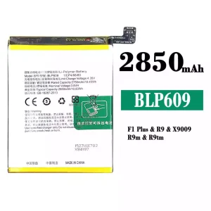 New genuine cell phone battery BLP609 for OPPO F1 Plus/R9//R9m