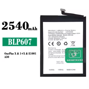 New genuine cell phone battery BLP607 for OPPO A30/OnePlus X