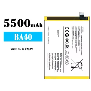New genuine cell phone battery BA40 for VIVO V30E 5G