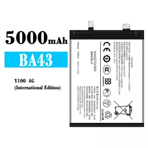New genuine cell phone battery BA43 for VIVO Y100 4G International Edition