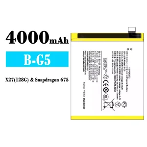 New genuine cell phone battery B-G5 for VIVO X27(128G)/ Snapdragon 675